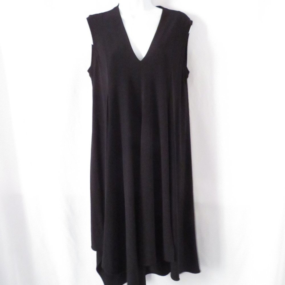 Joseph Ribkoff Black Swing Casual Pullover A Line Tent Dress Size 10